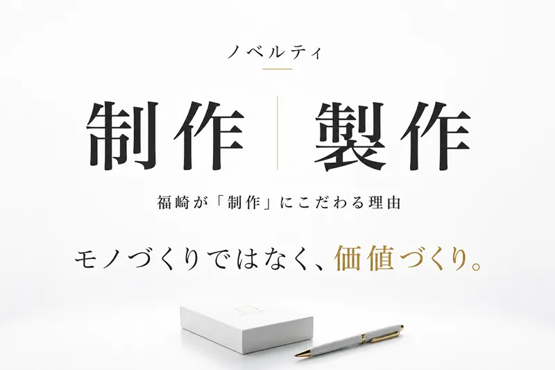 ノベルティ制作はモノづくりではなく、価値づくり